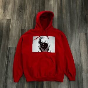 Red Marilyn Monroe bandana hoodie